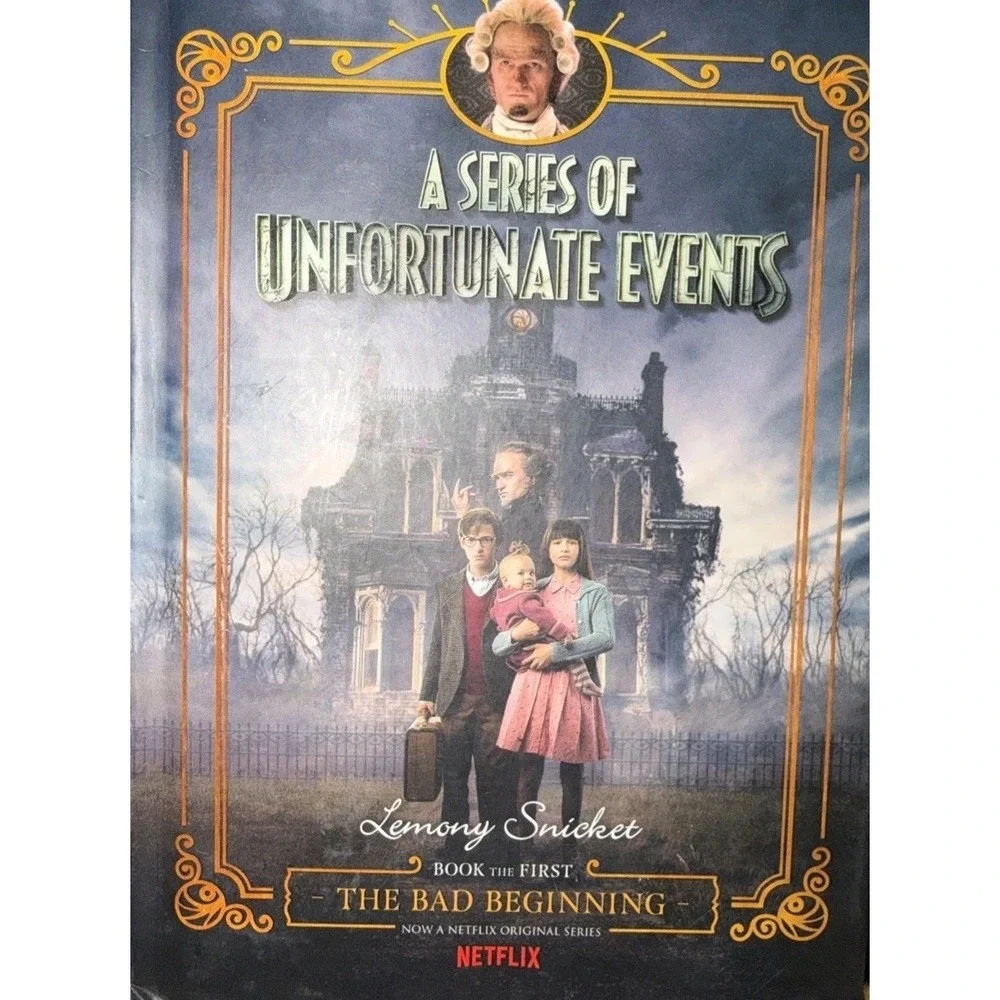 A Series of Unfortunate Events by Lemony Snicket 1-4 Hardcover Books